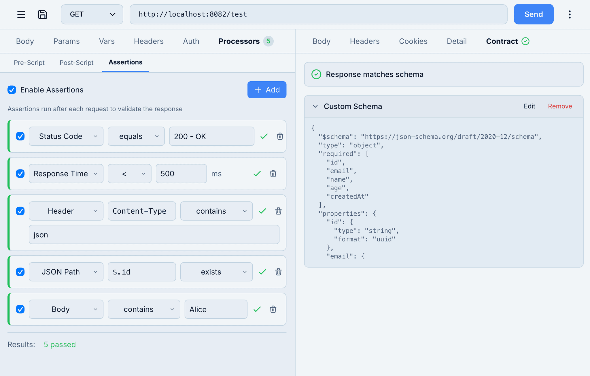 Assertions + Contract